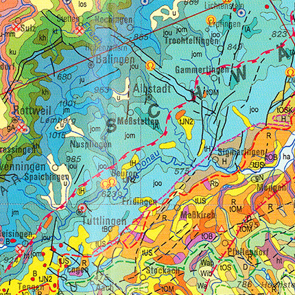 Geologische Übersichts- und Schulkarte 1:1&nbsp;000&nbsp;000