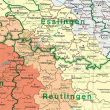 Karte der Erdbebenzonen und geologischen Untergrundklassen 1:350 000