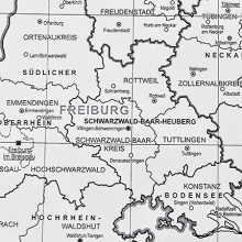 Kreiskarte Baden-Württemberg 1:1 300 000