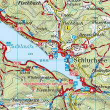 Radkarten 1:75 000