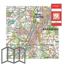 Topographische Karten 1:100 000, gefaltet