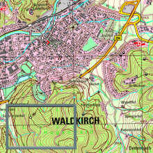 Topographische Karten 1:25 000, plano