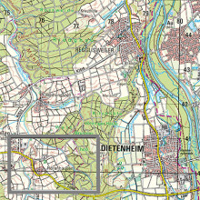 Topographische Karten 1:50 000, plano